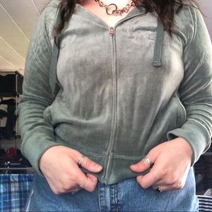 aerie green tracksuit jacket